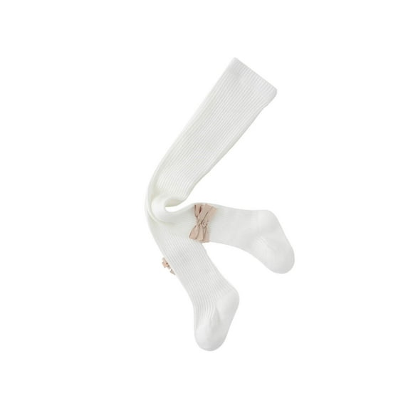 Kaemgyyd 0-8 Years Baby Girls Tights Cute Cotton Seamless Toddler Leggings Stockings Infant Solid Bow Pantyhose Spring Fall