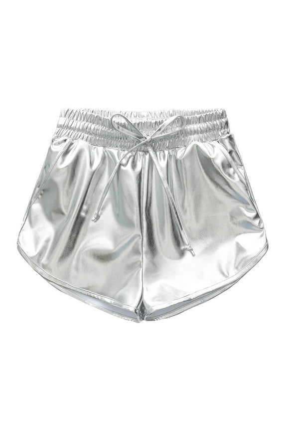 2-6 Y Toddler Boys Girls Sequin Shorts Sparkle Glitter Elastic Waist Drawstring Hot Pants Kids Summer Fashion Shorts