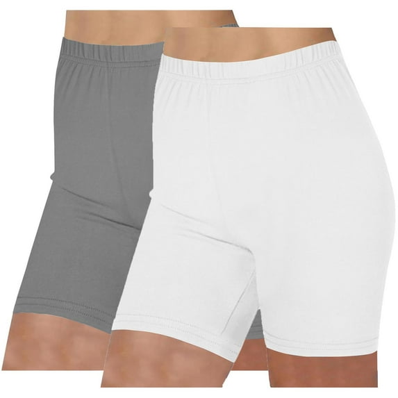 Kaemgyyd Shorts for Women Jeans Look Elastic Waist Biker Shorts Women Stretchy Butt Lifting Workout Athletic Shorts Trendy
