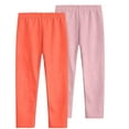 thumbnail image 1 of Kaemgyyd 2 Pack Child Girls Leggings Full Length Stretch Yoga Pants Toddler Elastic Waist Running Workout Tights 3-12 Y, 1 of 7