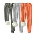 thumbnail image 1 of Kaemgyyd 3 Pc Women's Winter Fleece Lined Sweatpants Thermal Jogger Pants with Pockets Plus Size Lounge Pajamas Trousers, 1 of 5