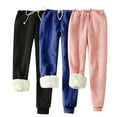 thumbnail image 1 of Kaemgyyd 3PC Sweatpants for Women Plus Size Casual Fleece Lined Cinch Bottom Pants Workout Athletic Running Trousers with Pockets, 1 of 6