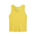 thumbnail image 1 of Kaemgyyd 5-16 Y Boys' Girls' Tank Tops Breathable Sleeveless Loose Sport Tee Solid Sleeveless V Neck Cotton Shirt for Kids Children, 1 of 3