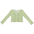 thumbnail image 1 of Kaemgyyd 5-18 Years Girls Long Sleeve Cardigan Sweater Kids Teens Tie up Open Front Knitted Tops Lightweight Cute Spring Outfit, 1 of 7