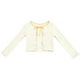 thumbnail image 1 of Kaemgyyd 5-18 Years Girls Long Sleeve Cardigan Sweater Kids Teens Tie up Open Front Knitted Tops Lightweight Cute Spring Outfit, 1 of 3