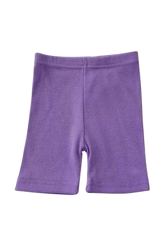 Baby Girls Boys Shorts Infant Soft Basic Biker Short Pants Lightweight Plain Color Elastic Waist Under Dress Shorts 0- 24 M
