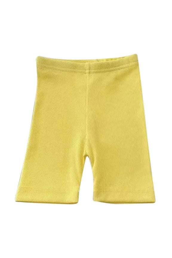 Baby Girls Boys Shorts Infant Soft Basic Biker Short Pants Lightweight Plain Color Elastic Waist Under Dress Shorts 0- 24 M