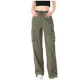 thumbnail image 1 of Kaemgyyd Baggy Pants Women Lightweight Hiking Cargo Trousers Camping Climbing Pocket Quick Dry Outdoor Activewear, 1 of 5