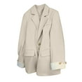 thumbnail image 1 of Kaemgyyd Blazers for Women Trendy Business Casual Jackets Plus Size Long Sleeve Button down Cardigan Spring Fashion Work Suit, 1 of 6
