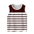 thumbnail image 1 of Kaemgyyd Boys Girls Sleeveless Tops Children Casual Basic Crew Neck Tank Shirt Fashion Soft Stripe Tee Clothes 3-15 Years, 1 of 6