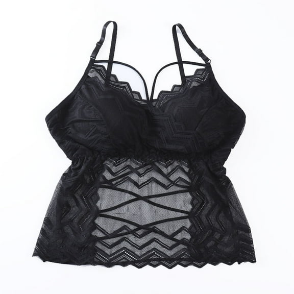 Kaemgyyd Bralette for Women Wireless Push up Lace Everyday Bras Soft V Neck Adjustable Strap Cami Tank Camisoles