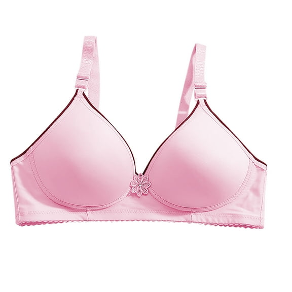 Kaemgyyd Bras for Women Fashion V Neck No Underwire Wireless Everyday Bra Soft Full Coverage Push up Bralettes for Women