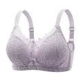 thumbnail image 1 of Kaemgyyd Bras for Women No Underwire Cute Lace Bow Adjustable Strap Everyday Bras Breathable Full Coverage Padd Bras, 1 of 5
