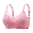 thumbnail image 1 of Kaemgyyd Bras for Women No Underwire Cute Lace Bow Adjustable Strap Everyday Bras Breathable Full Coverage Padd Bras, 1 of 5