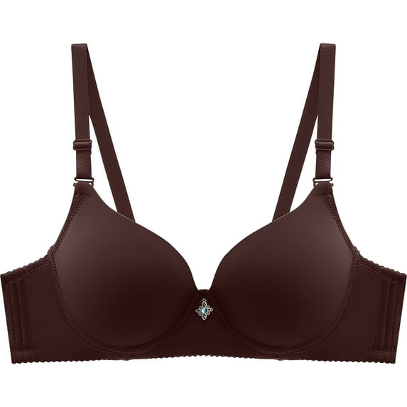 Kaemgyyd Bras for Women No Underwire Push up Supportive Seamless Bra Full Coverage Adjustable Strap Wireless Leisure Bra