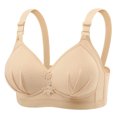 thumbnail image 1 of Kaemgyyd Bras for Women Soft Full Coverage Adjustable Strap Bra for Heavy Breasts Unlined Bras with No Underwire, 1 of 2