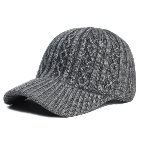 Kaemgyyd Cable Knit Baseball Cap for Women Men Soft Breathable Outdoor Warm Hat Casual Fashion Thermal Solid Cap