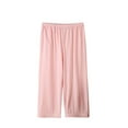 thumbnail image 1 of Kaemgyyd Capri Pants for Women Cotton Breathable Loose Fit Pajama Pants Lounge Comfy Pj Bottoms Soft Sleepwear with Pockets, 1 of 6