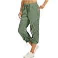 thumbnail image 1 of Kaemgyyd Capri Pants for Women Lightweight Hiking Camping Capris Trendy High Waist Workout Athletic Joggers with Pockets, 1 of 6