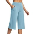 thumbnail image 1 of Kaemgyyd Capri Pants for Women Stretch High Waisted Crop Office Work Pants Summer Fashion Side Slit Casual Capris Yoga Dress Pant, 1 of 6