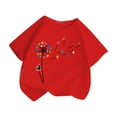 thumbnail image 1 of Kaemgyyd Children Boys Graphic Shirts 2-14 Years Comfortable Short Sleeve Casual Tops Loose Crew Neck Teen Girls Tee Blouse, 1 of 7