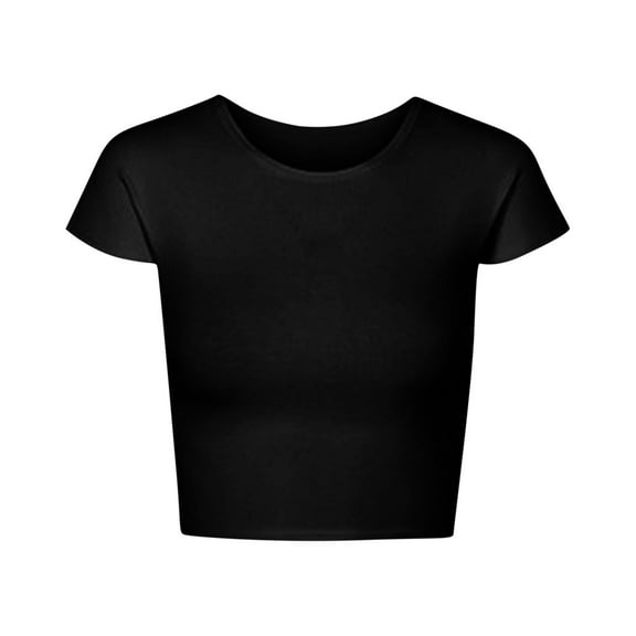 Kaemgyyd Crop Tops for Women Summer Trendy Tight Tshirts Slim Fit Short Sleeve Basic Cute Tee Going out Clothes