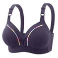 thumbnail image 1 of Kaemgyyd Everyday Bras for Women Embroidery V Neck No Underwire Lift up Bras Breathable Full Coverage Padded T Shirt Bras, 1 of 3