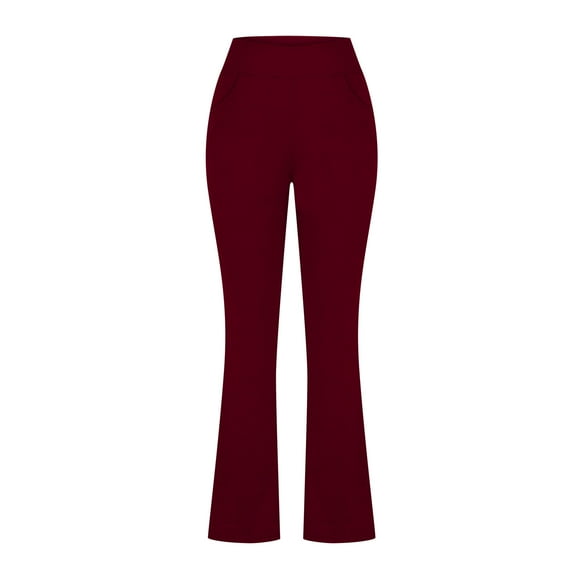 Kaemgyyd Flare Sweatpants Women Stretch High Waisted Yoga Pants Wide Leg Bell Bottom Workout Leggings with Pockets