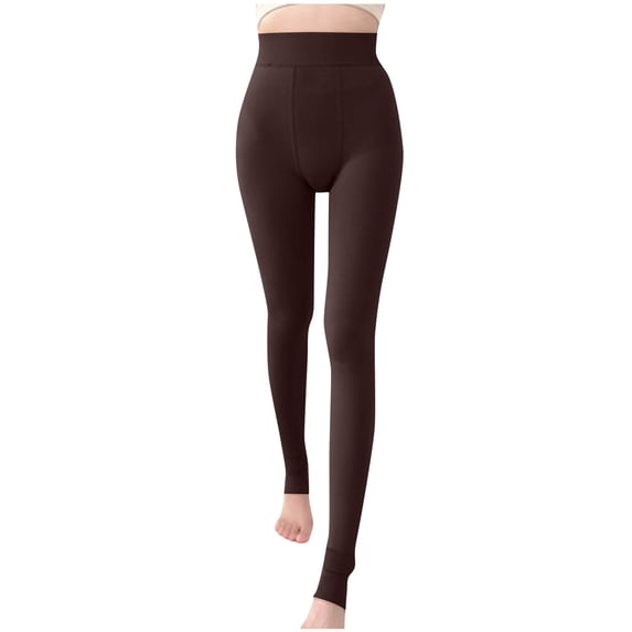Kaemgyyd Fleece Lined Leggings for Women Stretch High Waisted Thermal Warm Winter Yoga Pants Slim Bottom Pants for Cold Weather