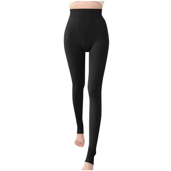 Kaemgyyd Fleece Lined Leggings for Women Stretch High Waisted Thermal Warm Winter Yoga Pants Slim Bottom Pants for Cold Weather