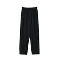 thumbnail image 1 of Kaemgyyd Flowy Pants for Women Soft Wide Leg Yoga Trousers Comfy Solid Lounge Pajamas Bottom Elastic Waist Loose Sleepwear, 1 of 7