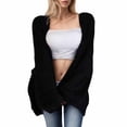 thumbnail image 1 of Kaemgyyd Fuzzy Cardigan for Women Fall Fashion Sherpa Open Front Cardigans Tops Long Sleeve Lightweight Jackets with Pockets, 1 of 3