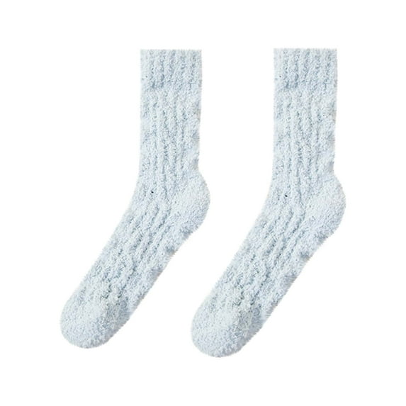 Kaemgyyd Fuzzy per Socks for Women and Men Thick Warm Winter Cozy Plush Socks Fleece Solid Non Sleep Sock