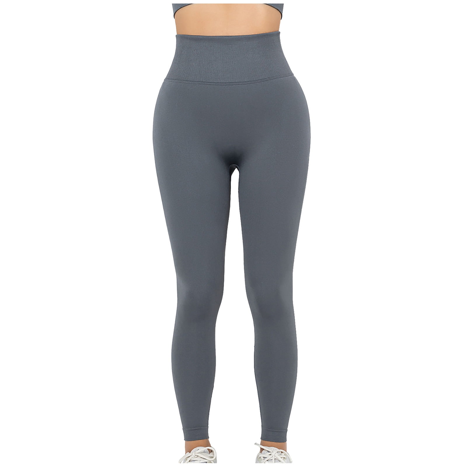 Kaemgyyd High Waisted Leggings for Women Stretch Solid Color Tights Soft Butt Lifter Yoga Pants ...