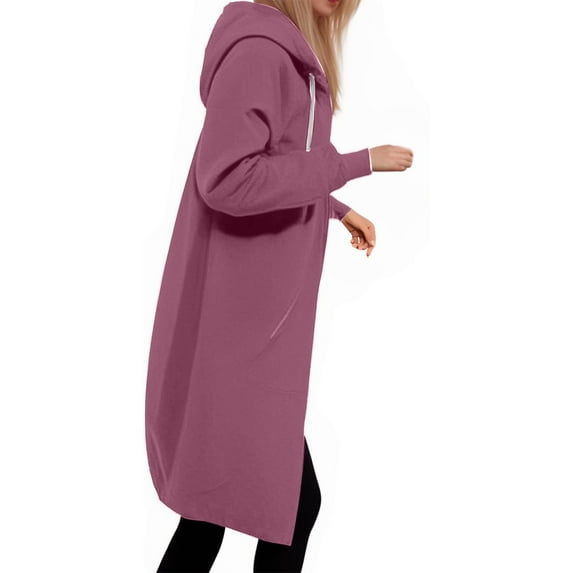 Kaemgyyd Hoodies for Women Fashion Comfortable Full Zip up Sweatshirts Lightweight Long Jackets Coat Outwear with Pockets