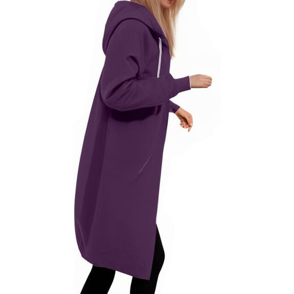 Kaemgyyd Hoodies for Women Fashion Comfortable Full Zip up Sweatshirts Lightweight Long Jackets Coat Outwear with Pockets