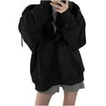 thumbnail image 1 of Kaemgyyd Hoodies for Women Jacket Lightweight Warm Hooded Sweatshirt Casual Solid Color Zipper Coat for Gym Running Athletic, 1 of 6