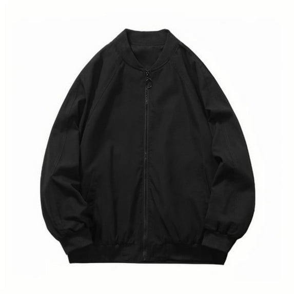 Kaemgyyd Jackets for Men Fall Fashion Clothes Casual Long Sleeve Windbreaker Coat Lightweight Zip up Pockets Outwear