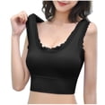 thumbnail image 1 of Kaemgyyd Lace Bralettes for Women Breathable Padded Sports Bra Seamless Tank Tops Wirefree Comfort Yoga Cami T Shirt Bras, 1 of 5