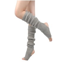 Kaemgyyd Leg Warmers for Women Soft Warm Ribbed Knit Footless Socks for Women 80s Party Sports