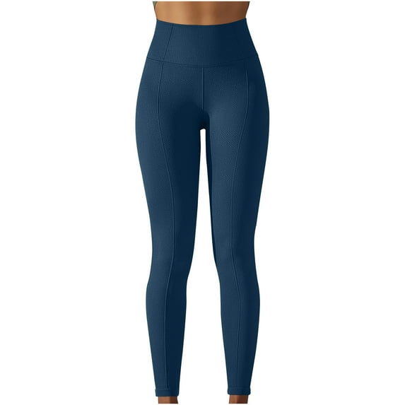 Kaemgyyd Leggings for Women High Waisted Breathable Slim Textured Yoga Pants Stretch Tights for Workout Running