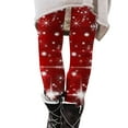 thumbnail image 1 of Kaemgyyd Leggings for Women Soft Stretch Christmas Day Printing Yoga Pants Trendy Slim High Waist Tights Fall Winter, 1 of 5