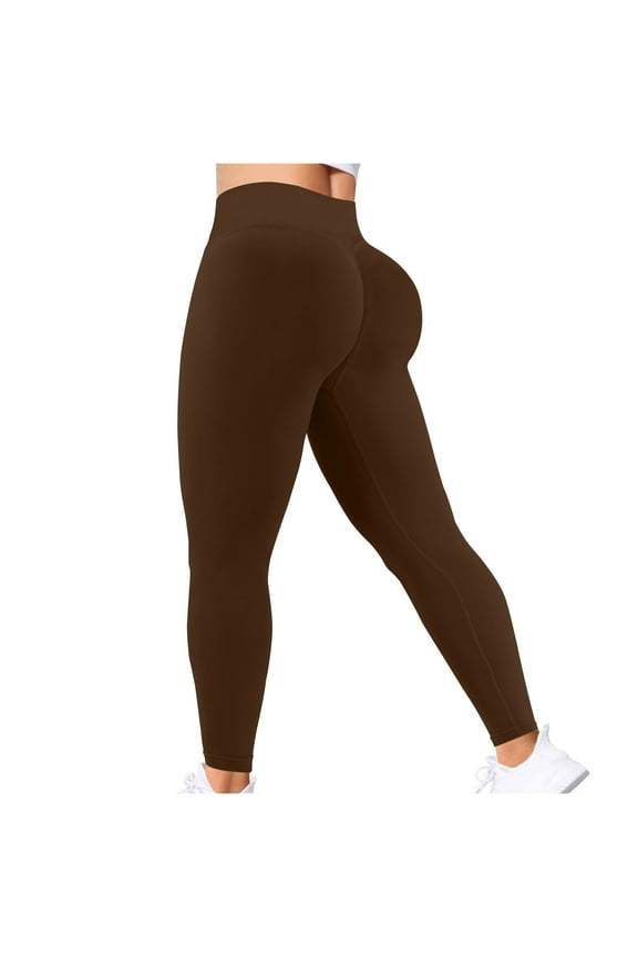 Leggings for Women Stretchy Butt Lifter High Waisted No See Through Yoga Pants for Workout Running