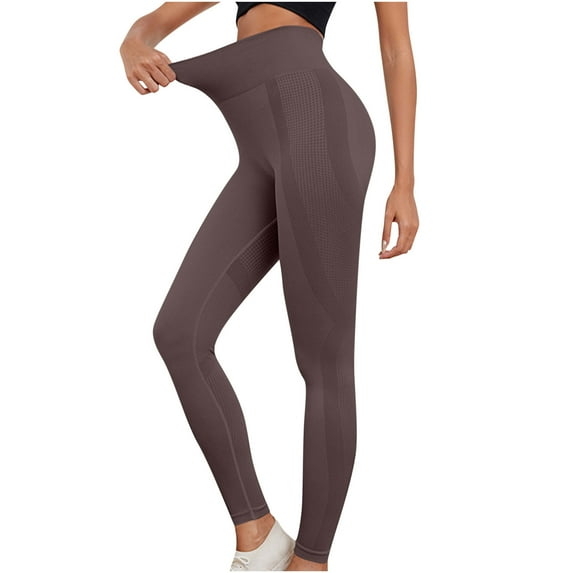 Kaemgyyd Leggings for Women Trendy Fall Butt Lifting Workout Gym Running Yoga Pants High Waisted Stretch Soft Trousers