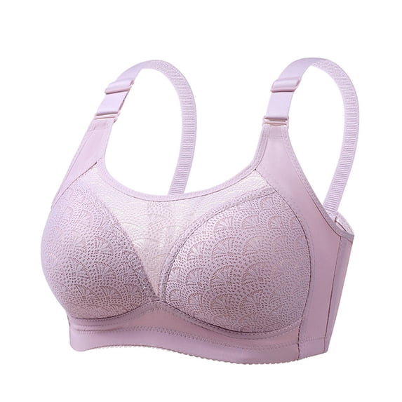 Kaemgyyd Lightly Women Wirefree Bras Summer Mesh Full Coverage Bralettes Breathable Adjustable Strap Padded Bras