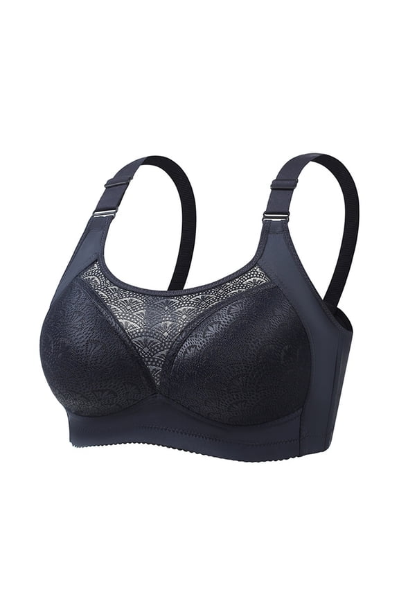Lightly Women Wirefree Bras Summer Mesh Full Coverage Bralettes Breathable Adjustable Strap Padded Bras