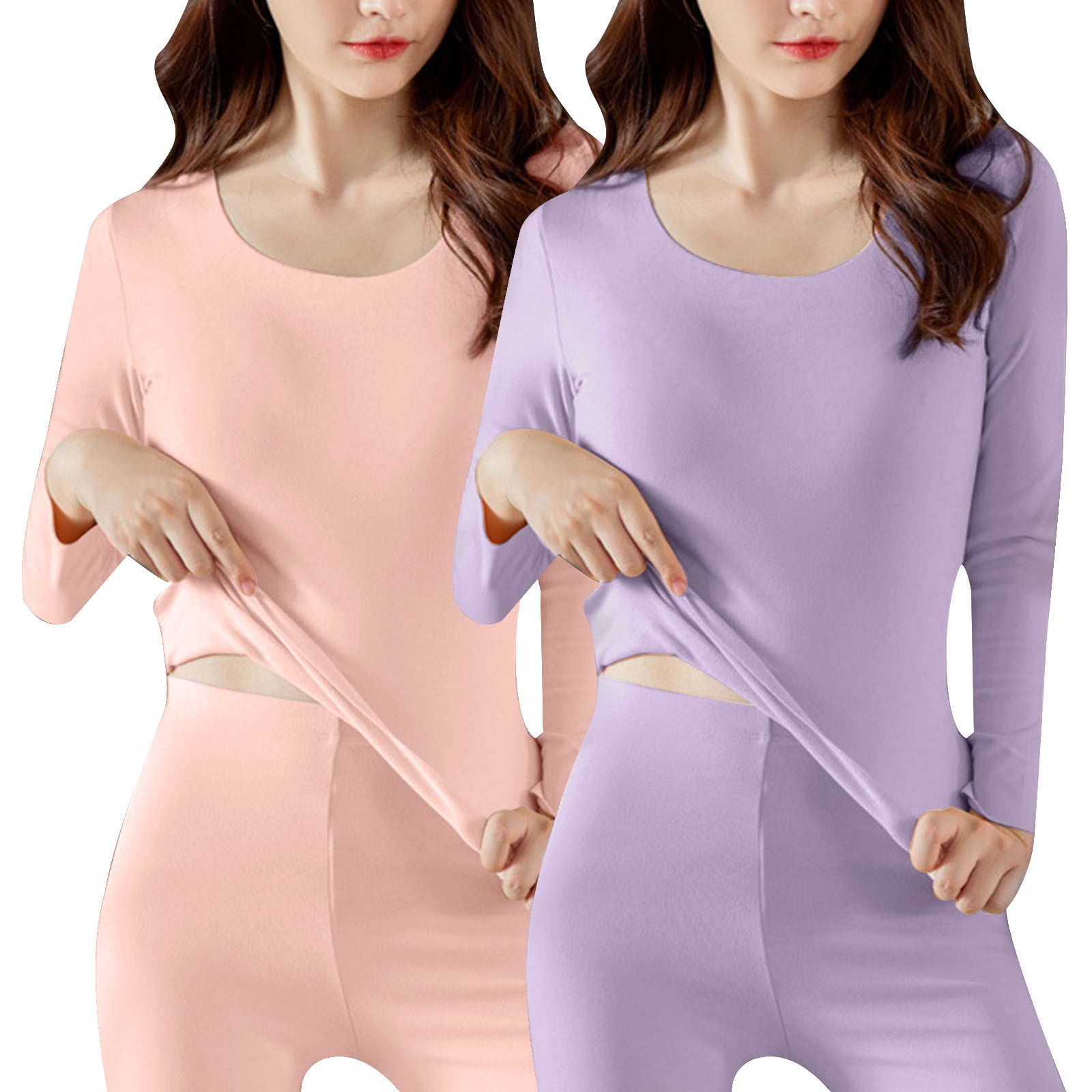 Cottonique Women's Organic Cotton Thermal Long Sleeve - Hypoallergenic Base Layer For Sensitive Skin