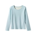 thumbnail image 1 of Kaemgyyd Long Sleeve Shirts for Women Winter Fleece Lined Crew Neck Base Layer Tops Soft Comfy Ribbed Sleepwear Loungewear, 1 of 3