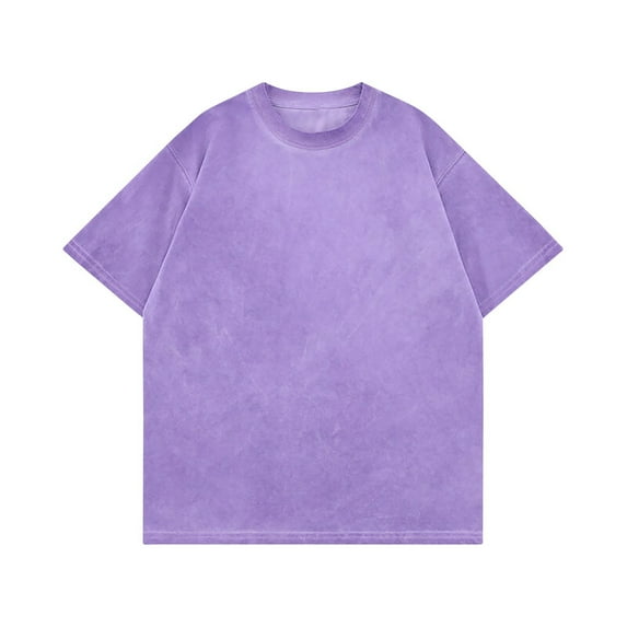 Kaemgyyd Men Vintage T Shirt Cotton Casual Unisex Short Sleeve Baggy Tee Shirts Classic Crew Neck Washed Mens Streetwear