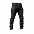 thumbnail image 1 of Kaemgyyd Men's Cargo Work Pants Winter Fleece Lined Athletic Pants Outdoor Walking Trousers with Pockets（Black,Large）, 1 of 6